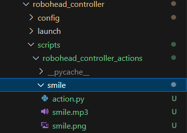 Состав папки smile